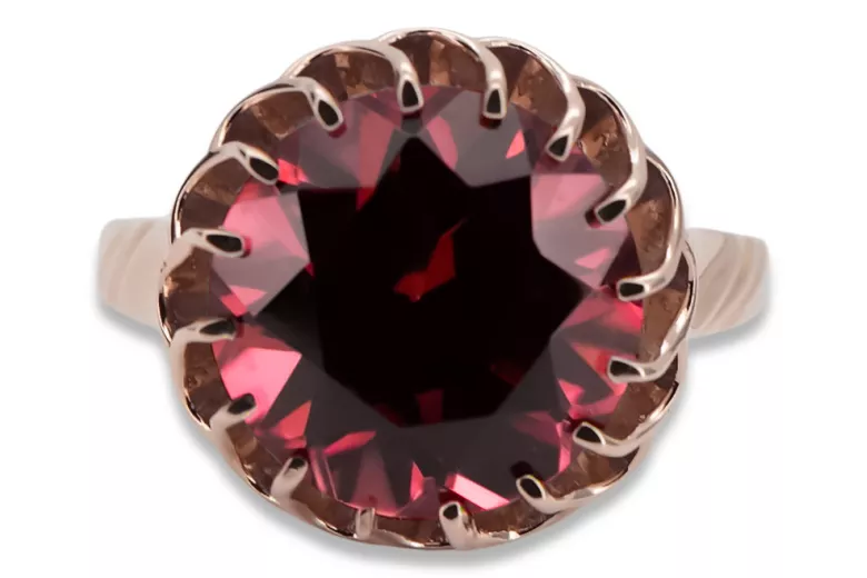 Ruby Original Vintage 14K Rose Gold Ring Vintage style vrc035r